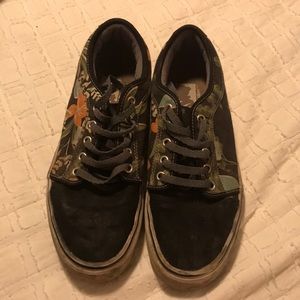 Vans Floral/Black skate shoes